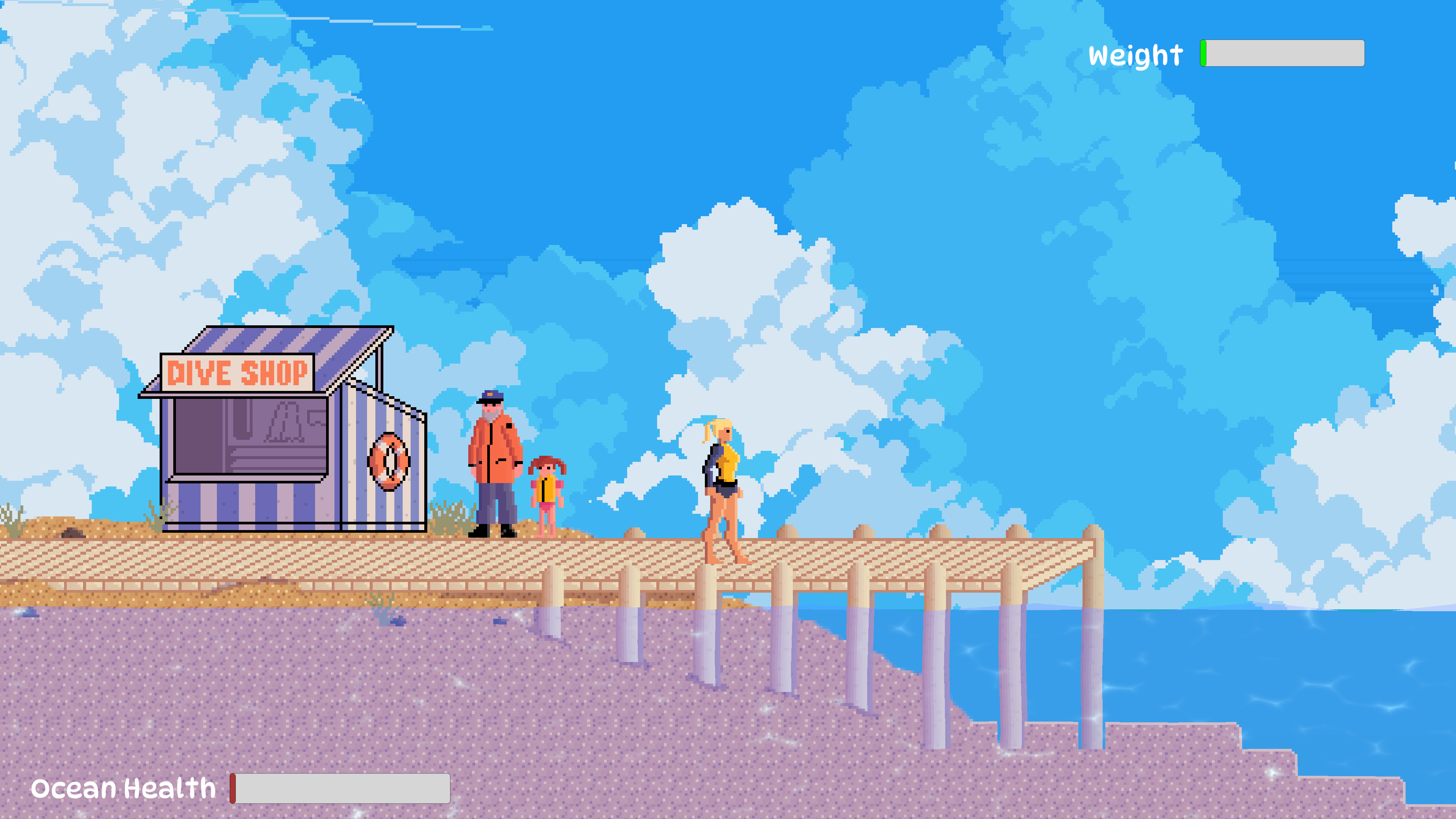 Sam looking at the ocean